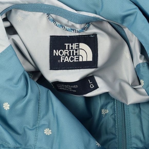 THE NORTH FACE Storm Blue FLORAL Fanorak LARGE - Picture 2 of 2